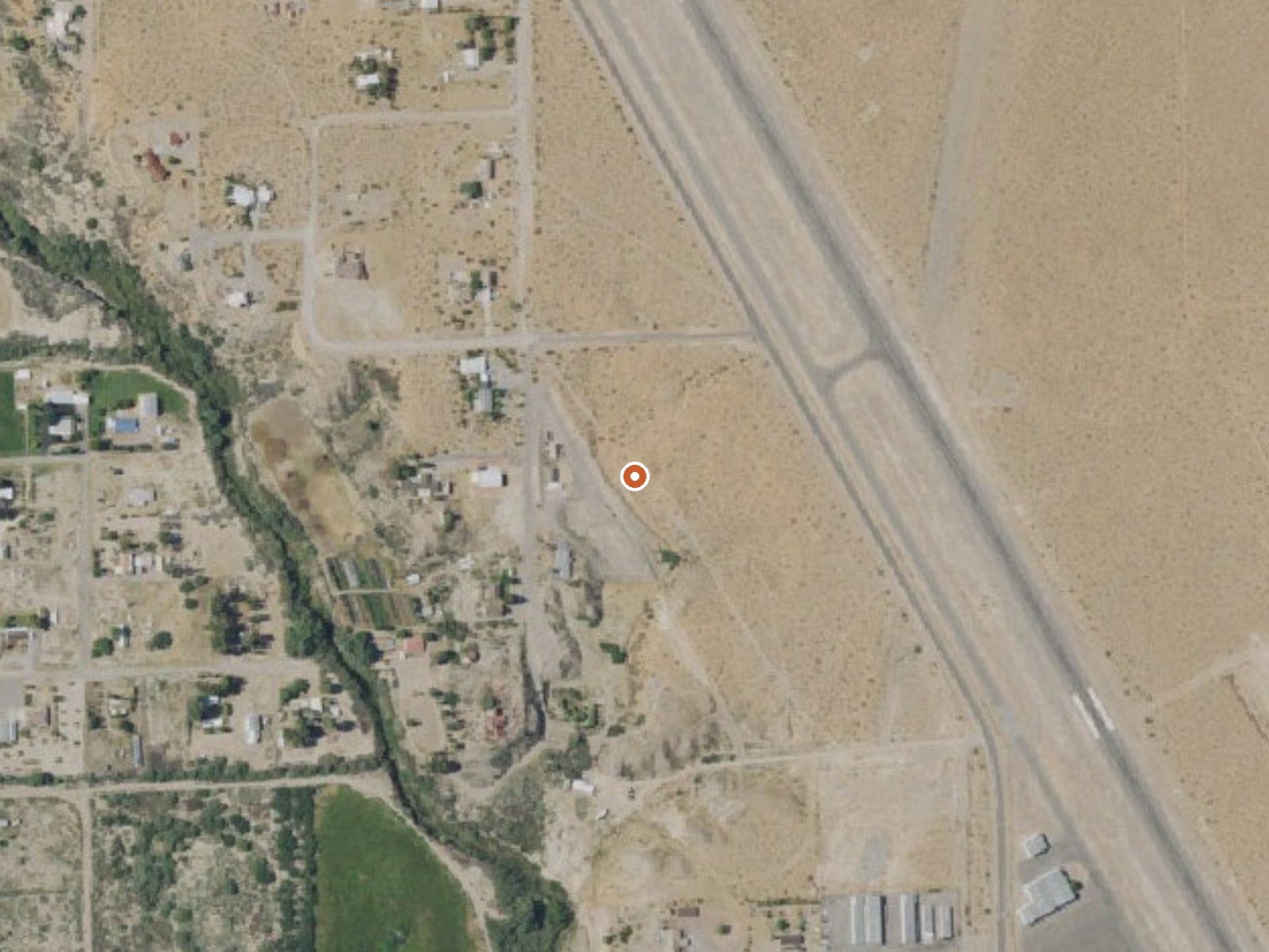 Aerial view of the ground around Seep