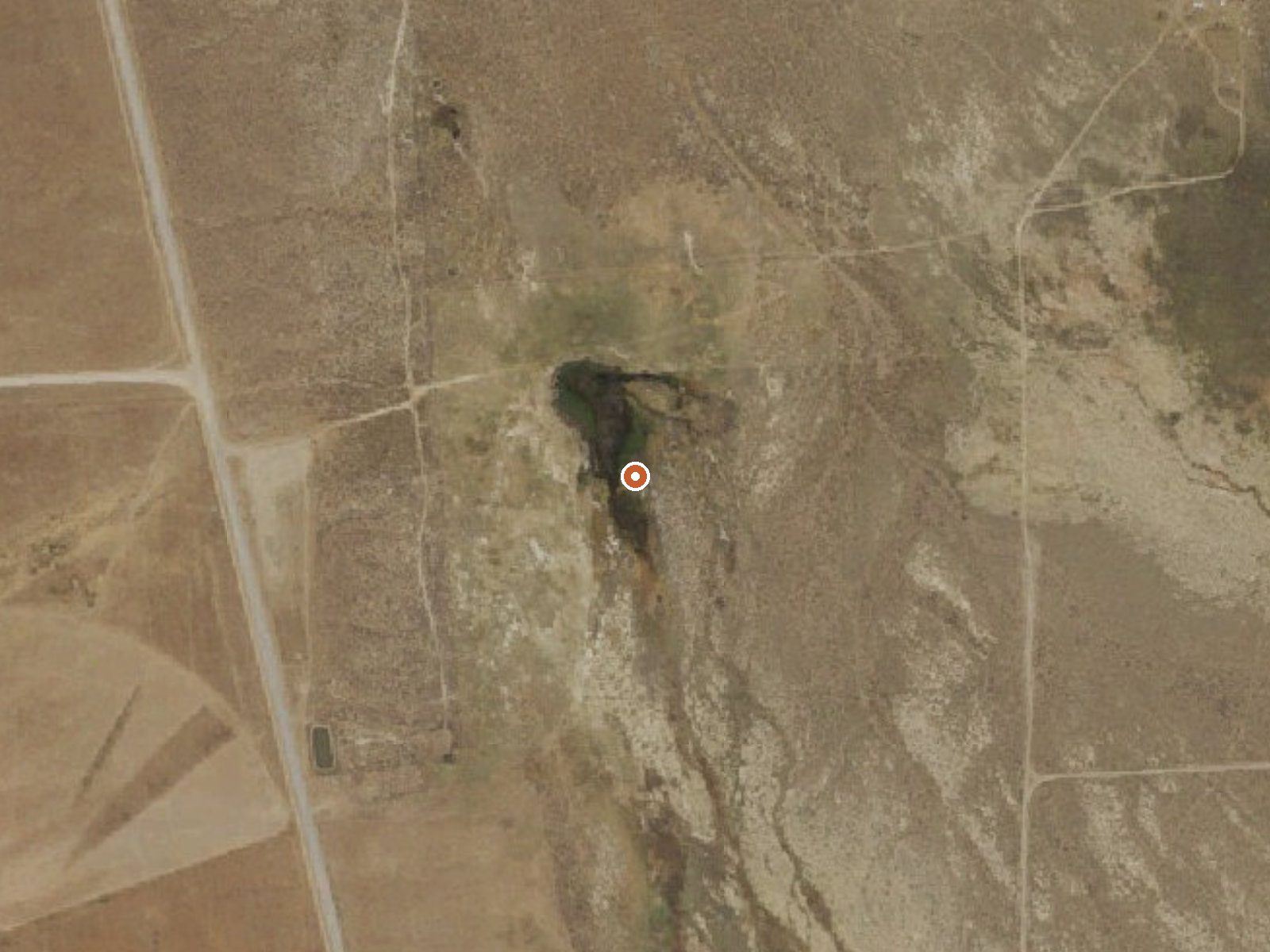 Aerial view of the ground around Spring