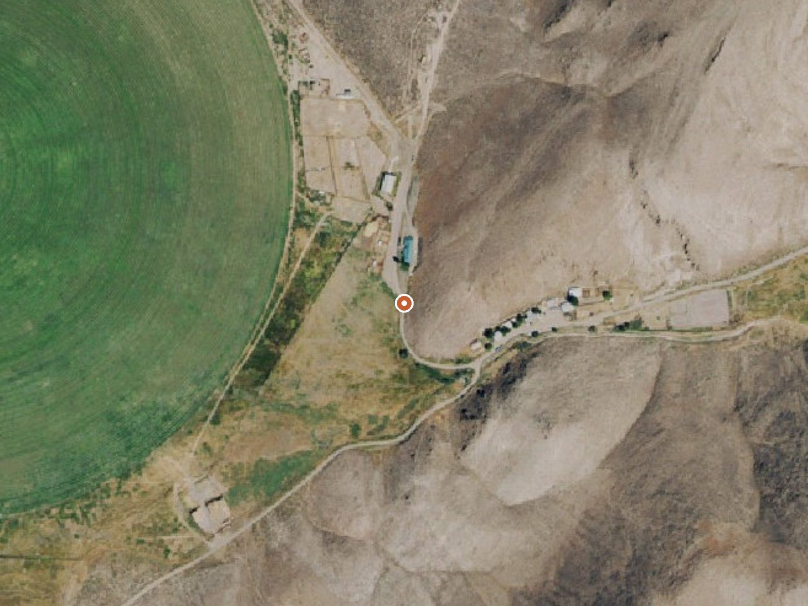 Aerial view of the ground around Spring