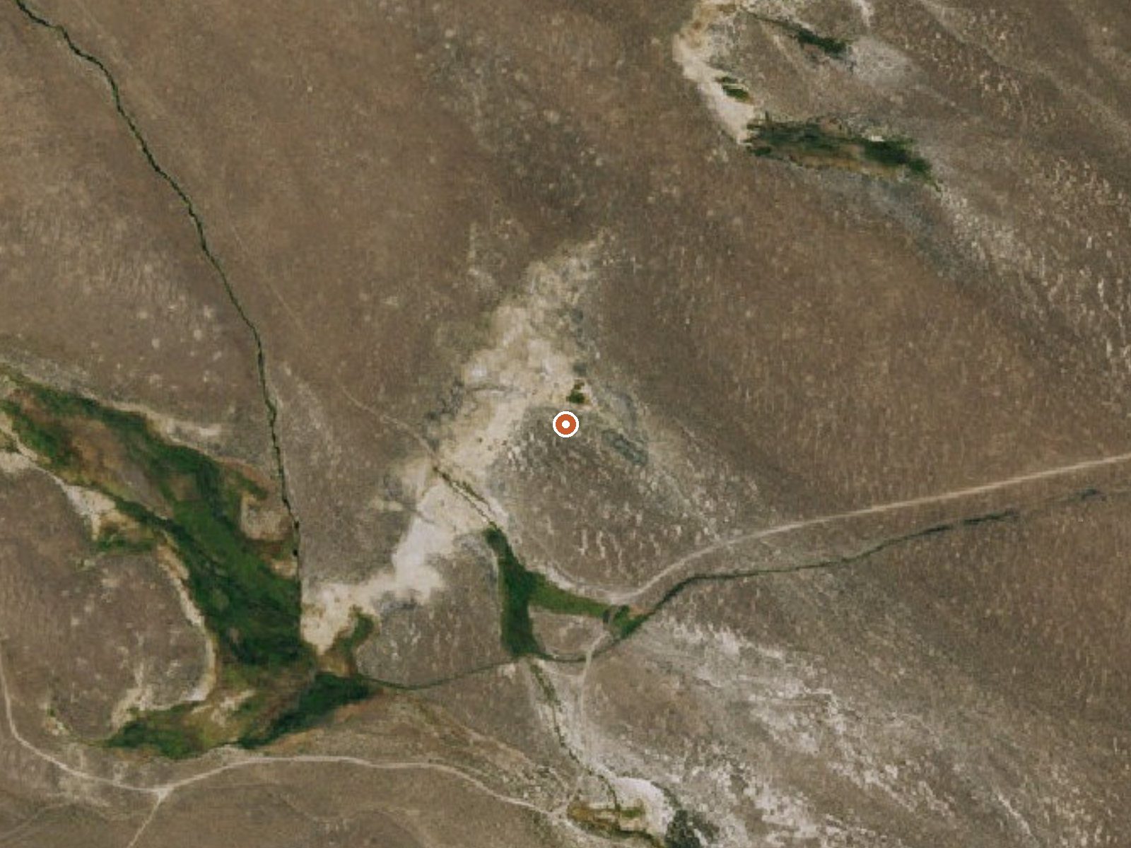 Aerial view of the ground around Spring (Hot)