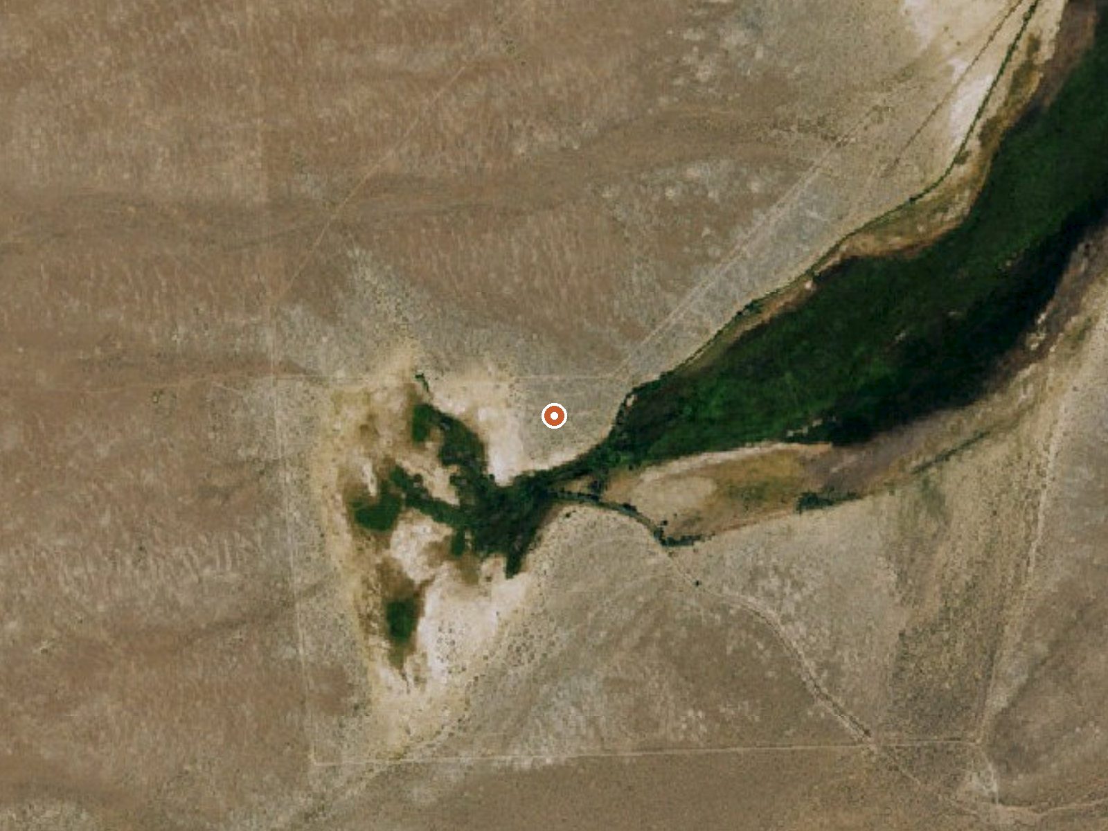 Aerial view of the ground around Springs