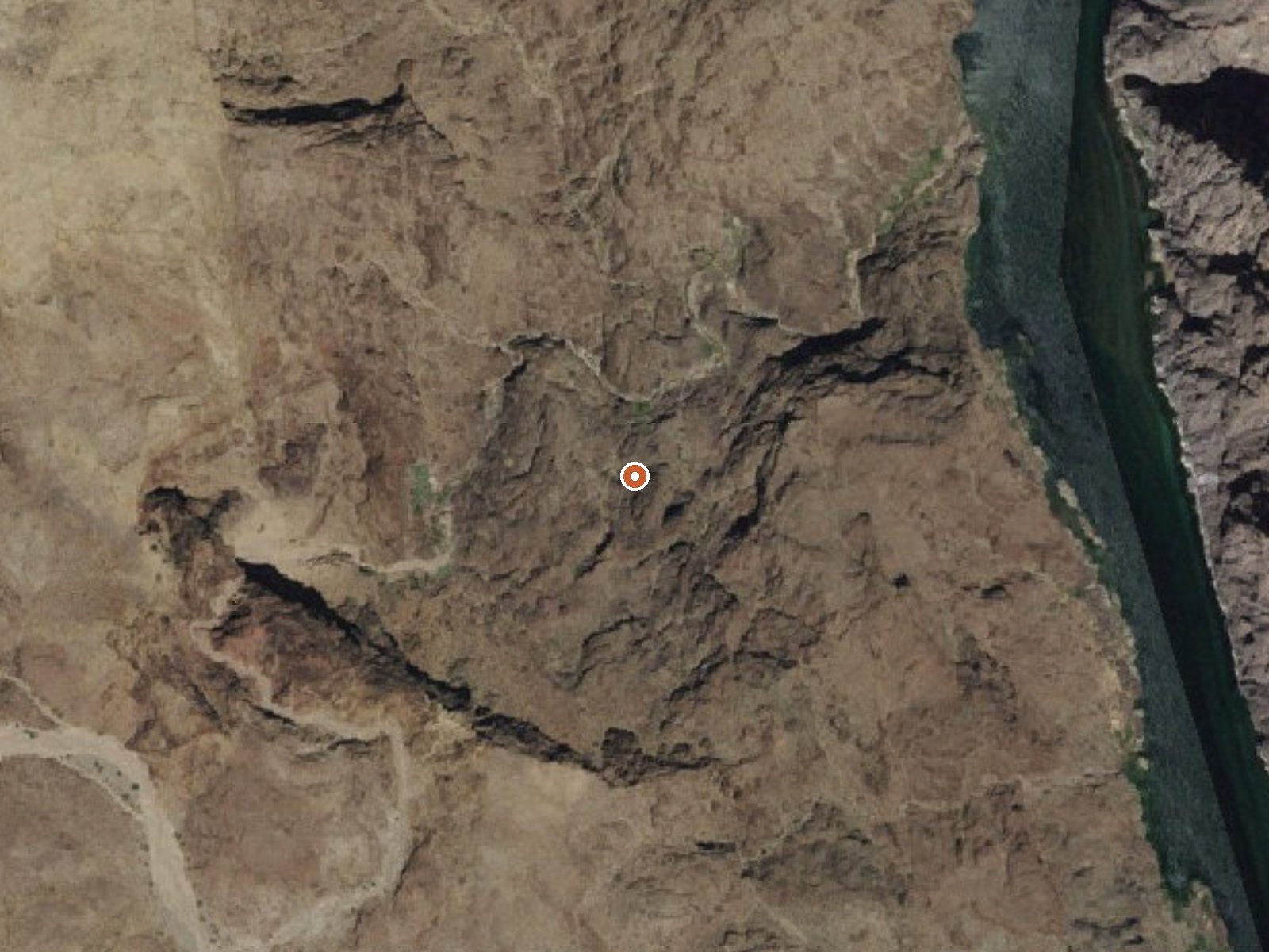 Aerial view of the ground around Hot Springs