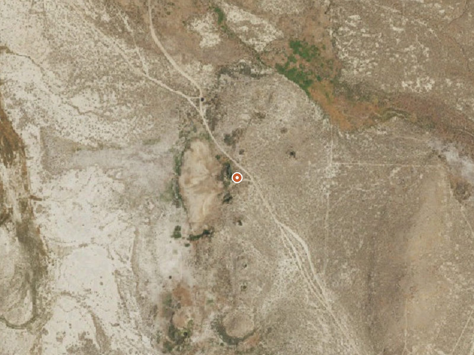 Aerial view of the ground around Hot Springs