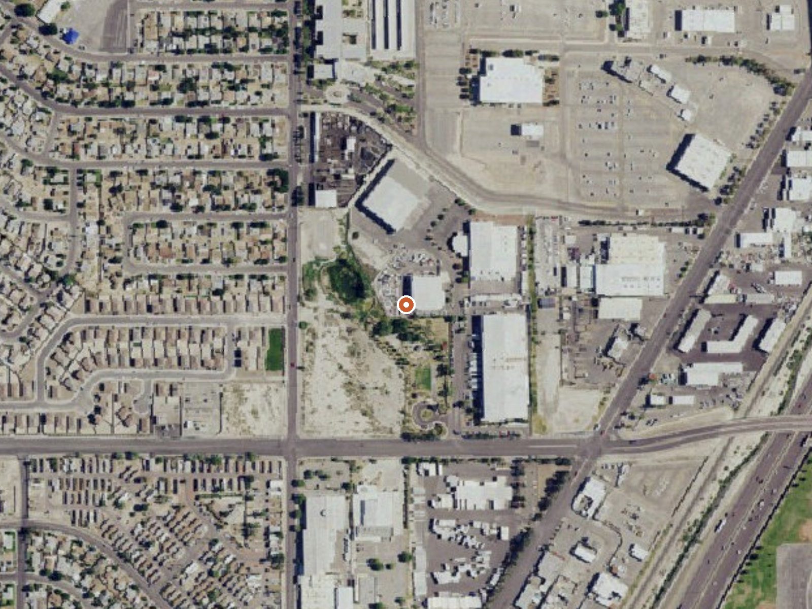 Aerial view of the ground around Kyle Spring