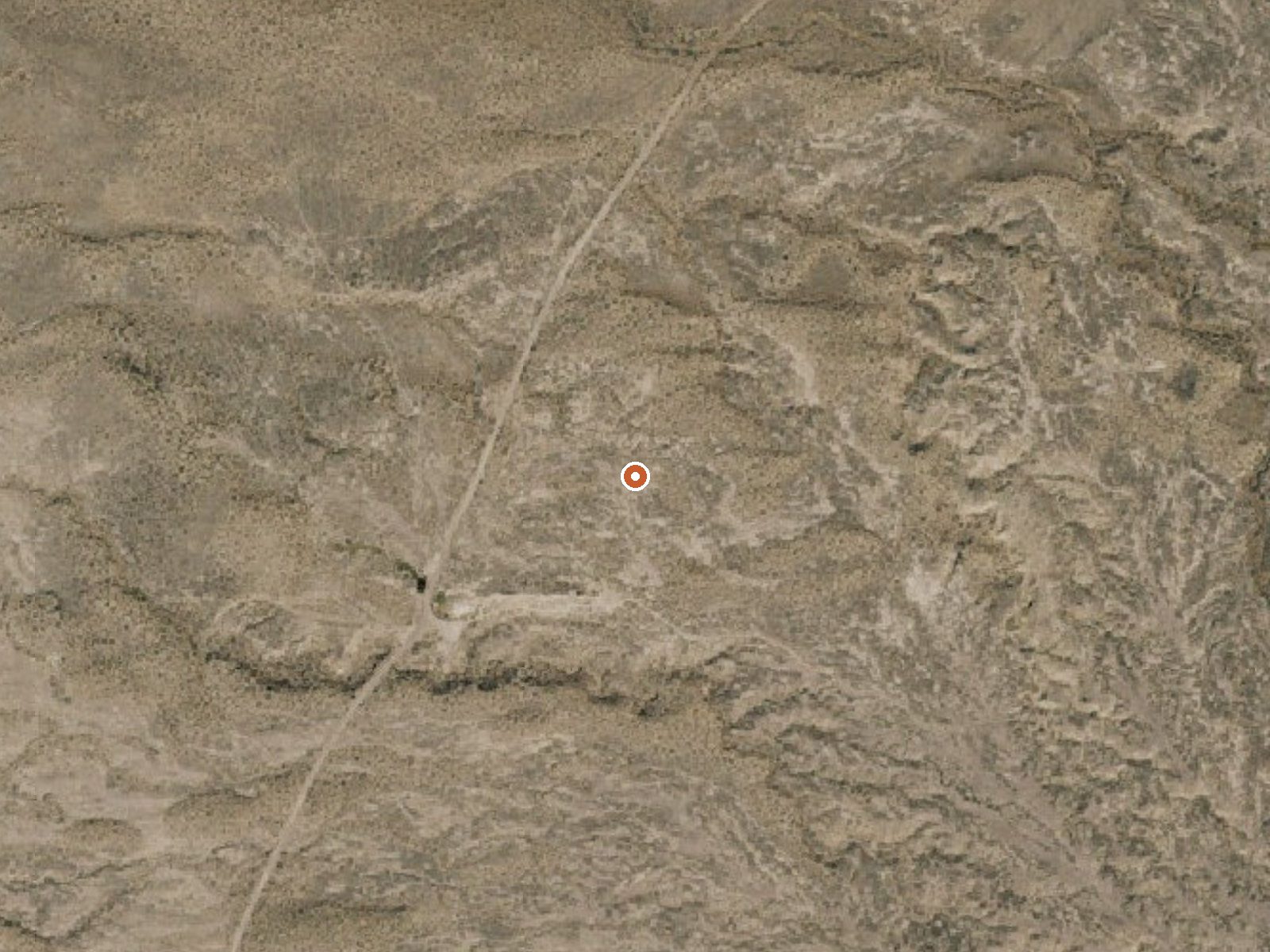 Aerial view of the ground around Macfarlane Hot Spring