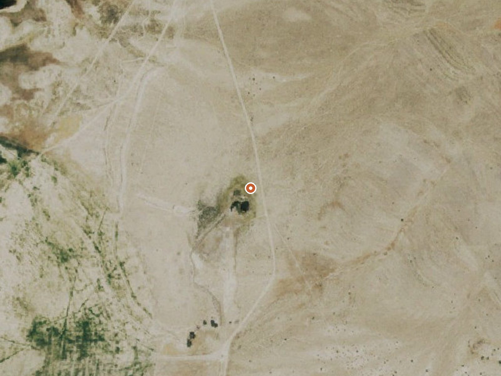Aerial view of the ground around Moon River Spring