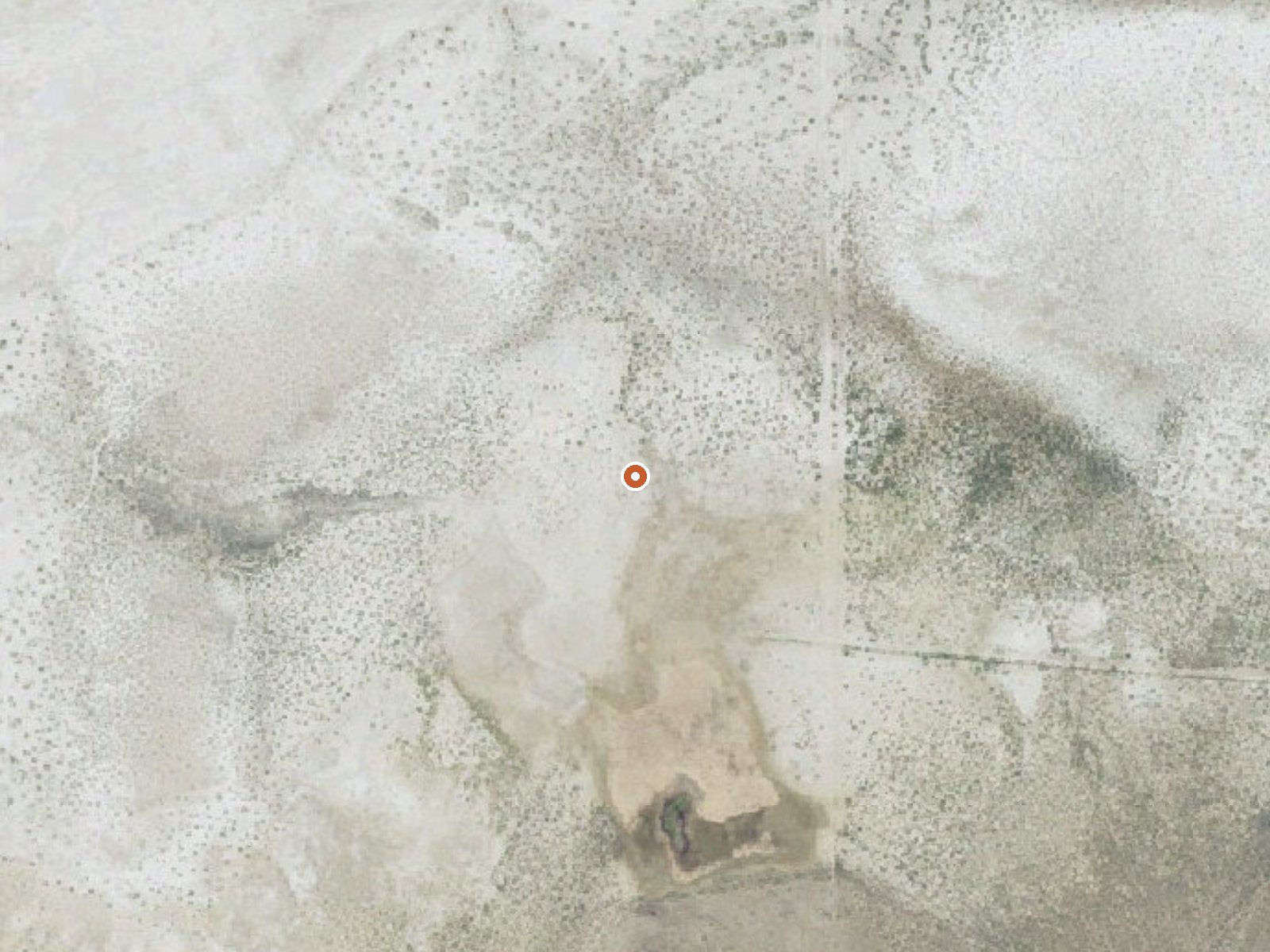 Aerial view of the ground around Double O Spring
