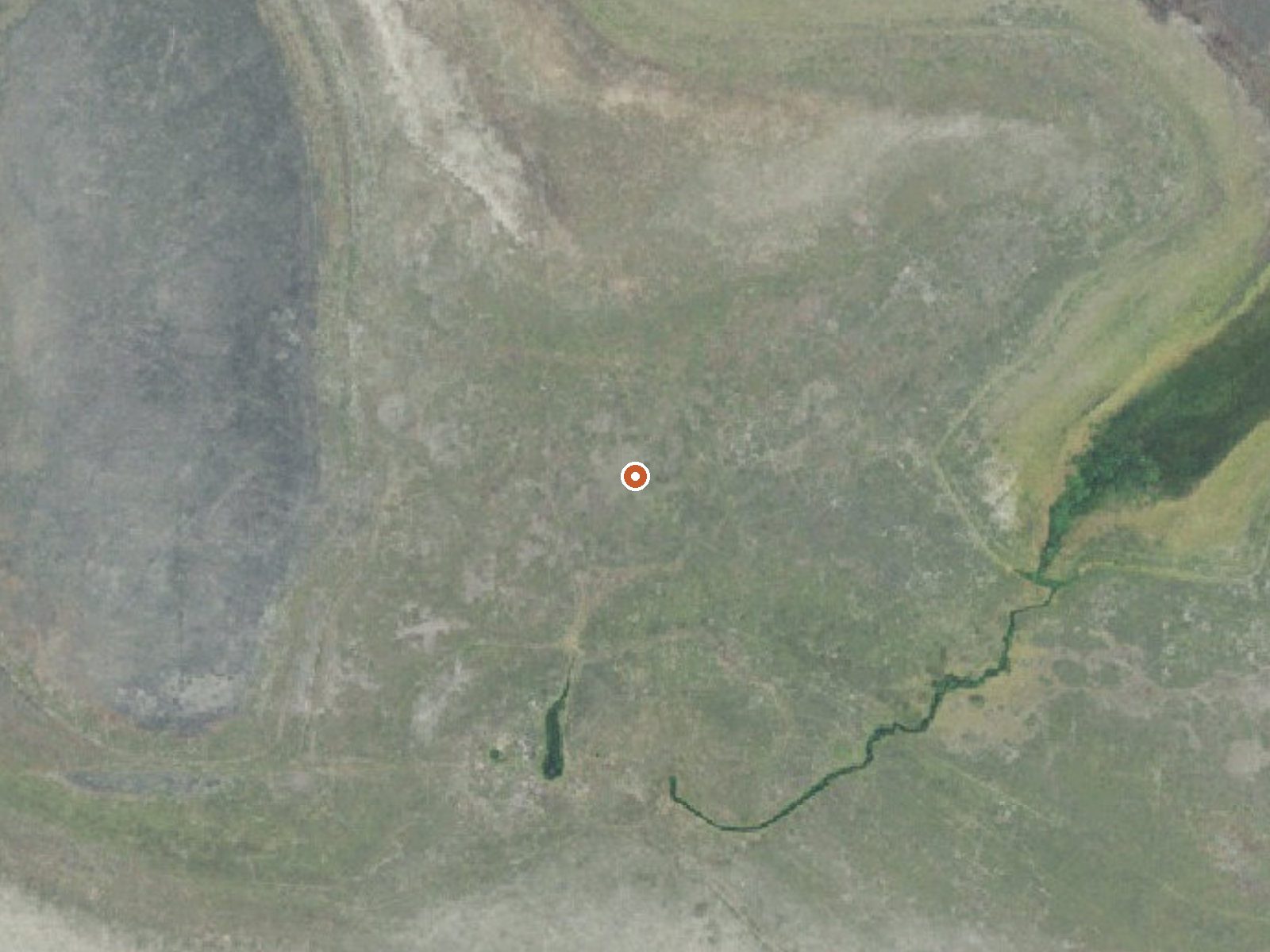 Aerial view of the ground around Dunn Spring