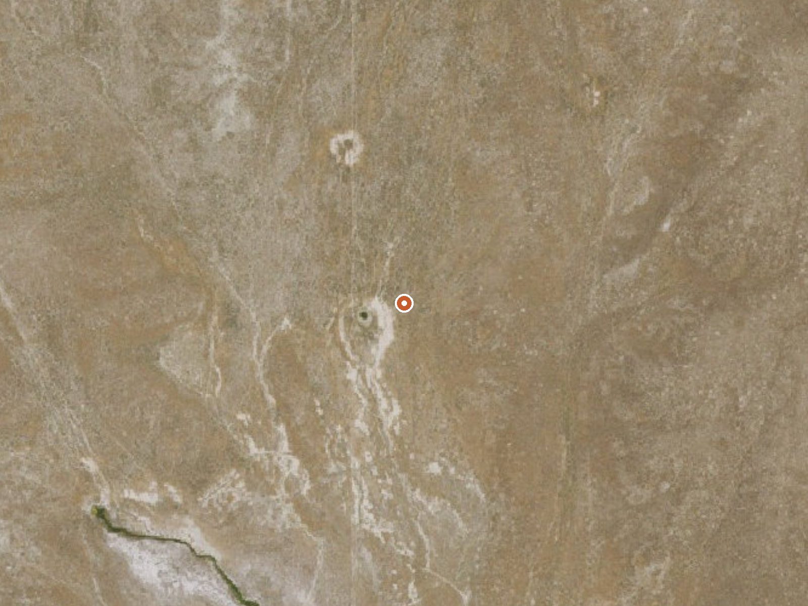 Aerial view of the ground around Warm Springs