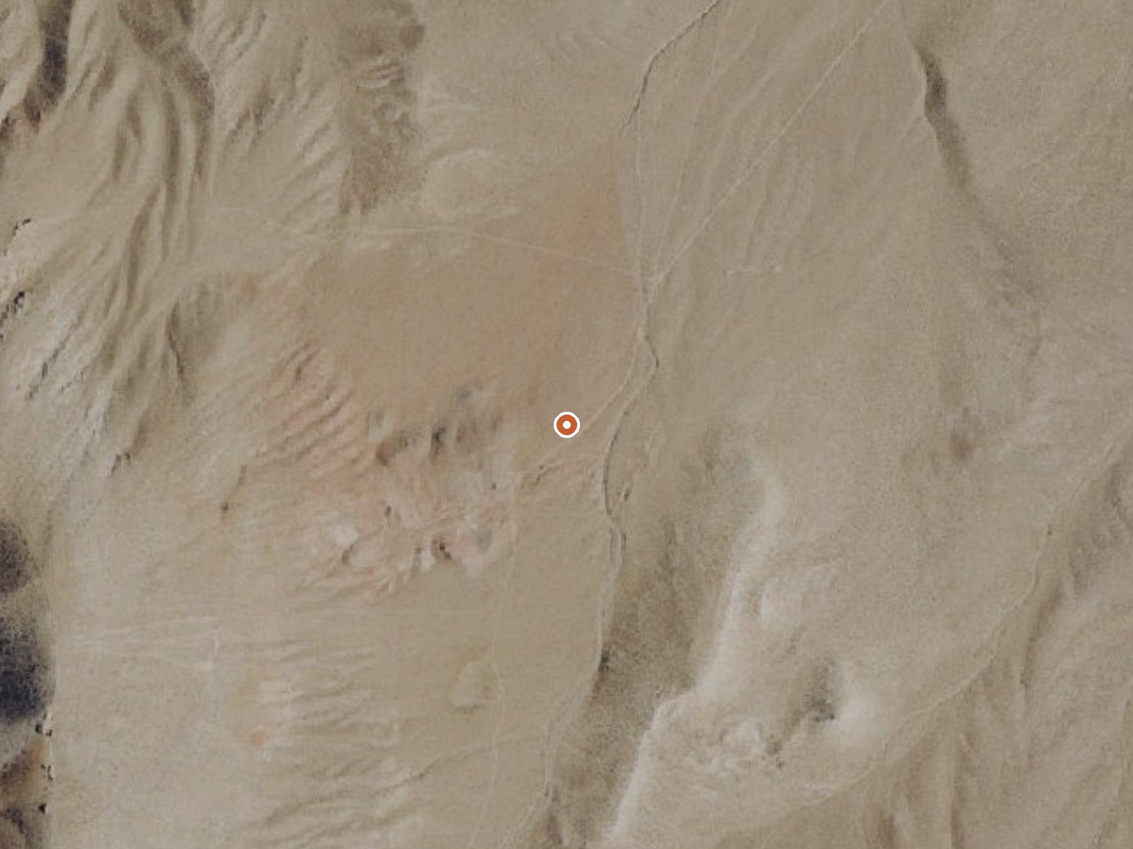 Aerial view of the ground around Wilson Hot Spring