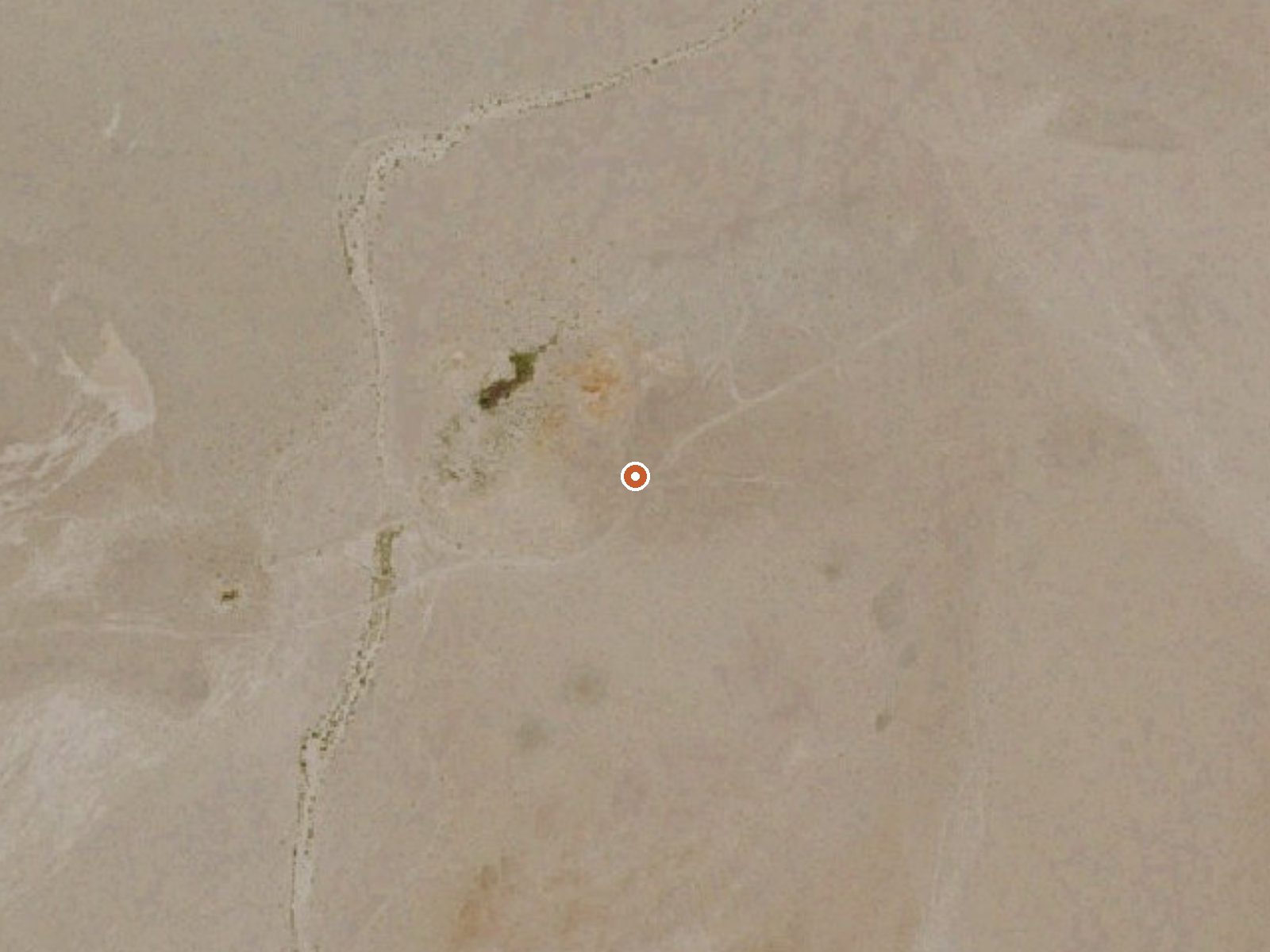Aerial view of the ground around the spring