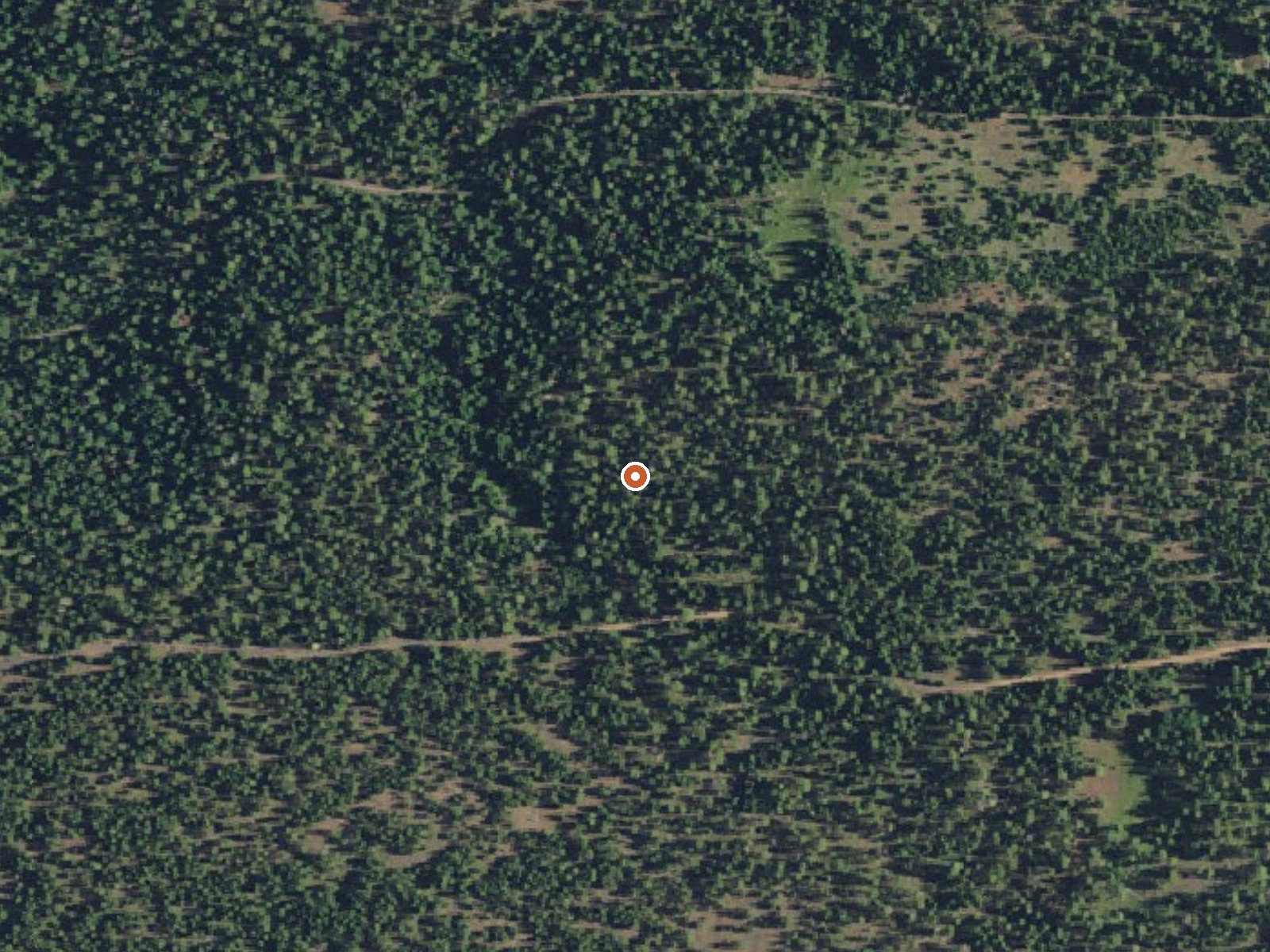 Aerial view of the ground around Warm Springs