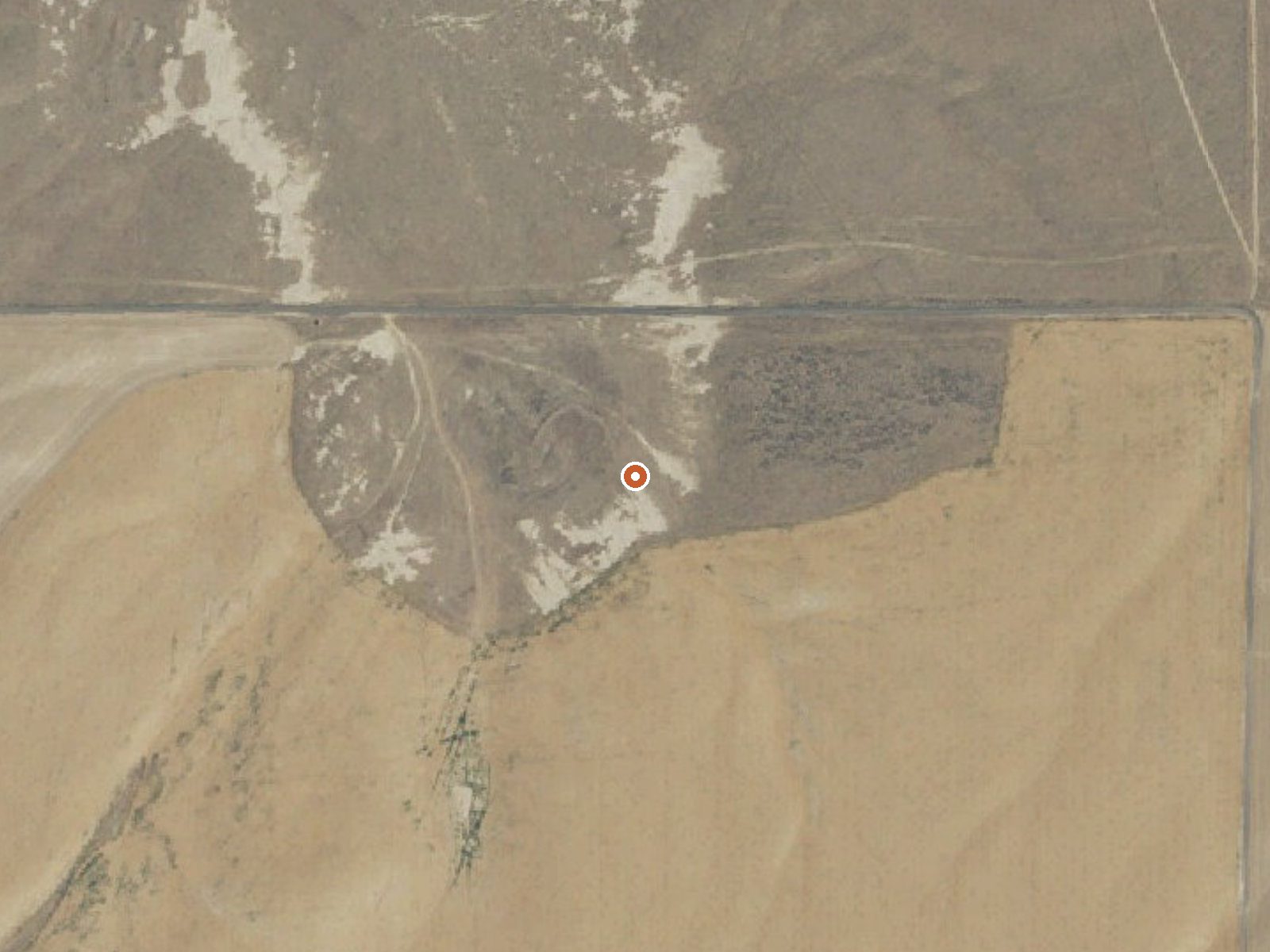 Aerial view of the ground around Well Spring