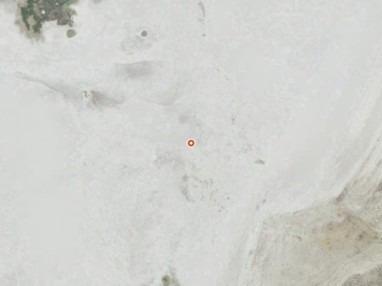Aerial view of the ground around the spring