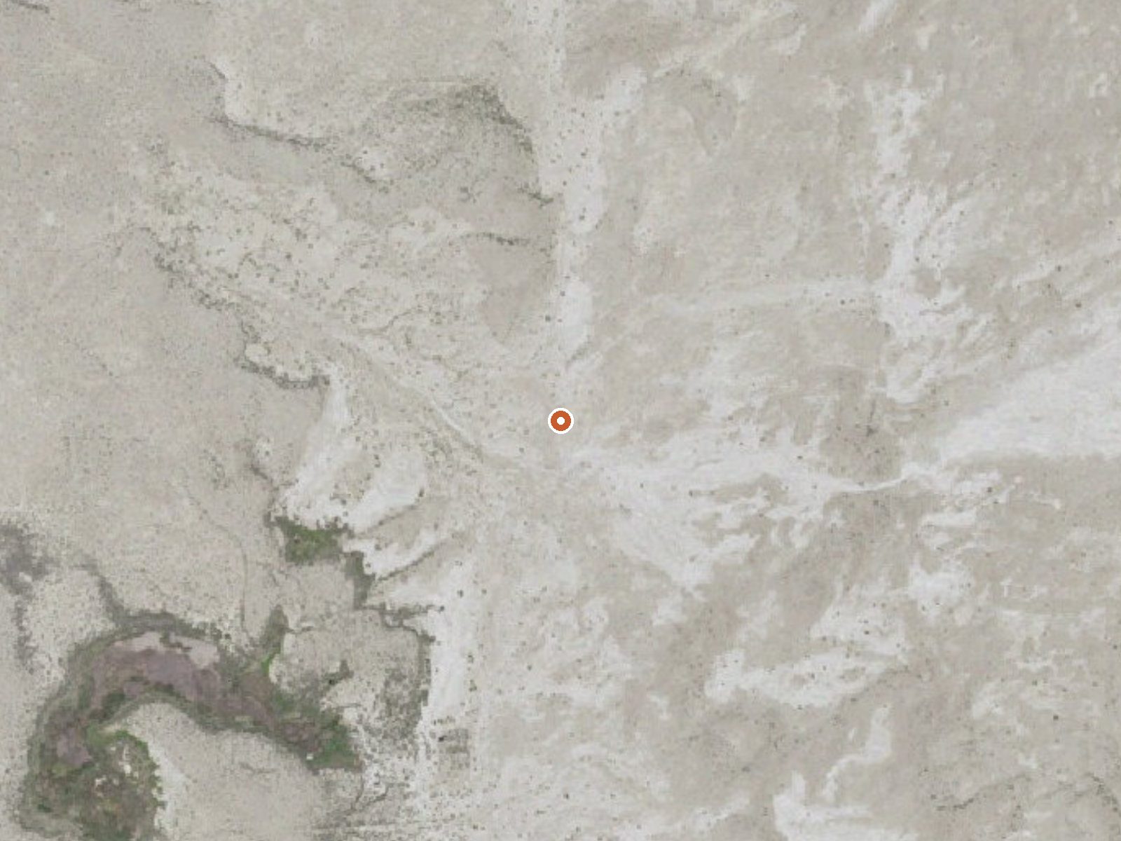 Aerial view of the ground around Lost Cabin Spring