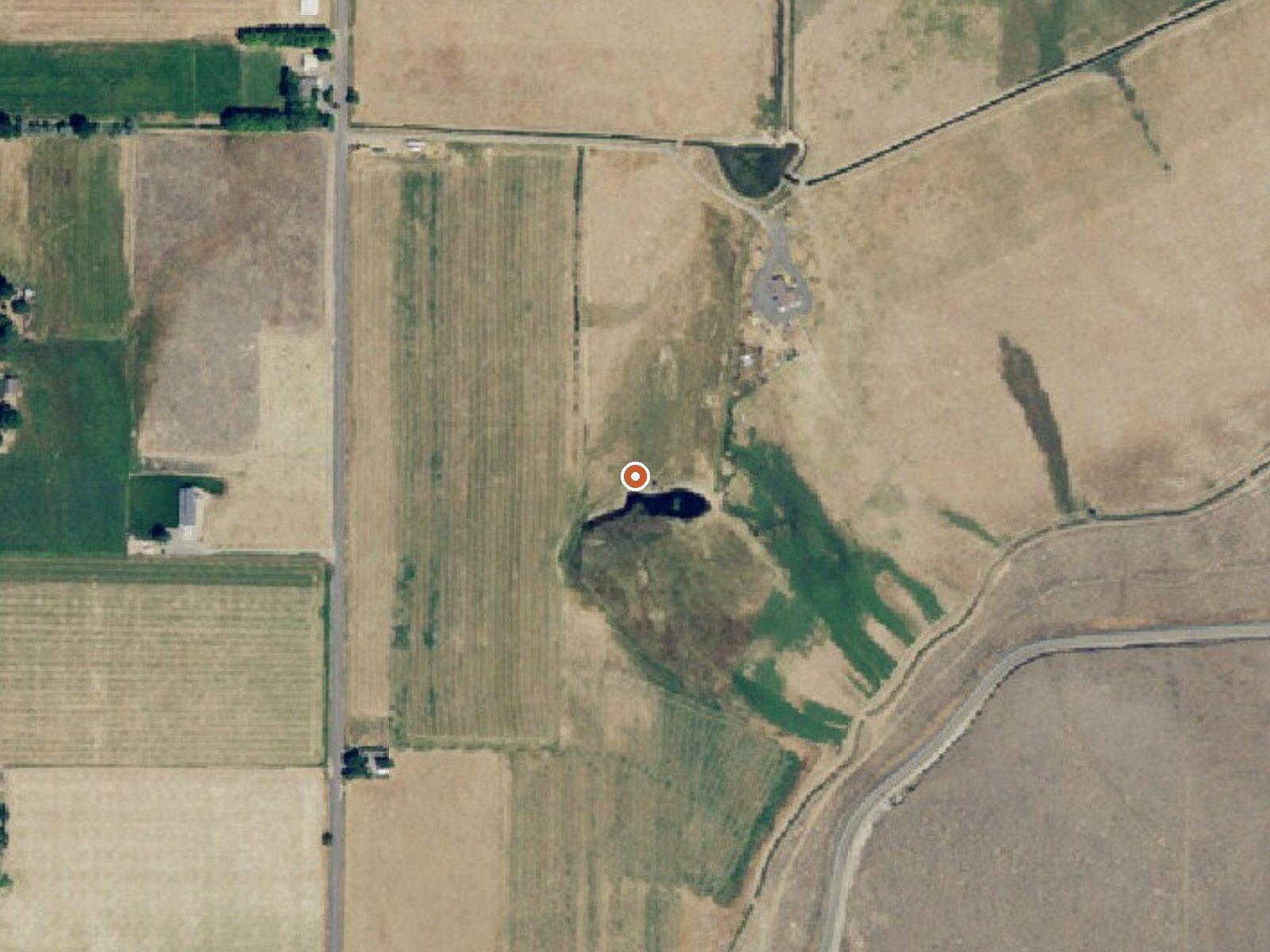 Aerial view of the ground around Spring (Hot)