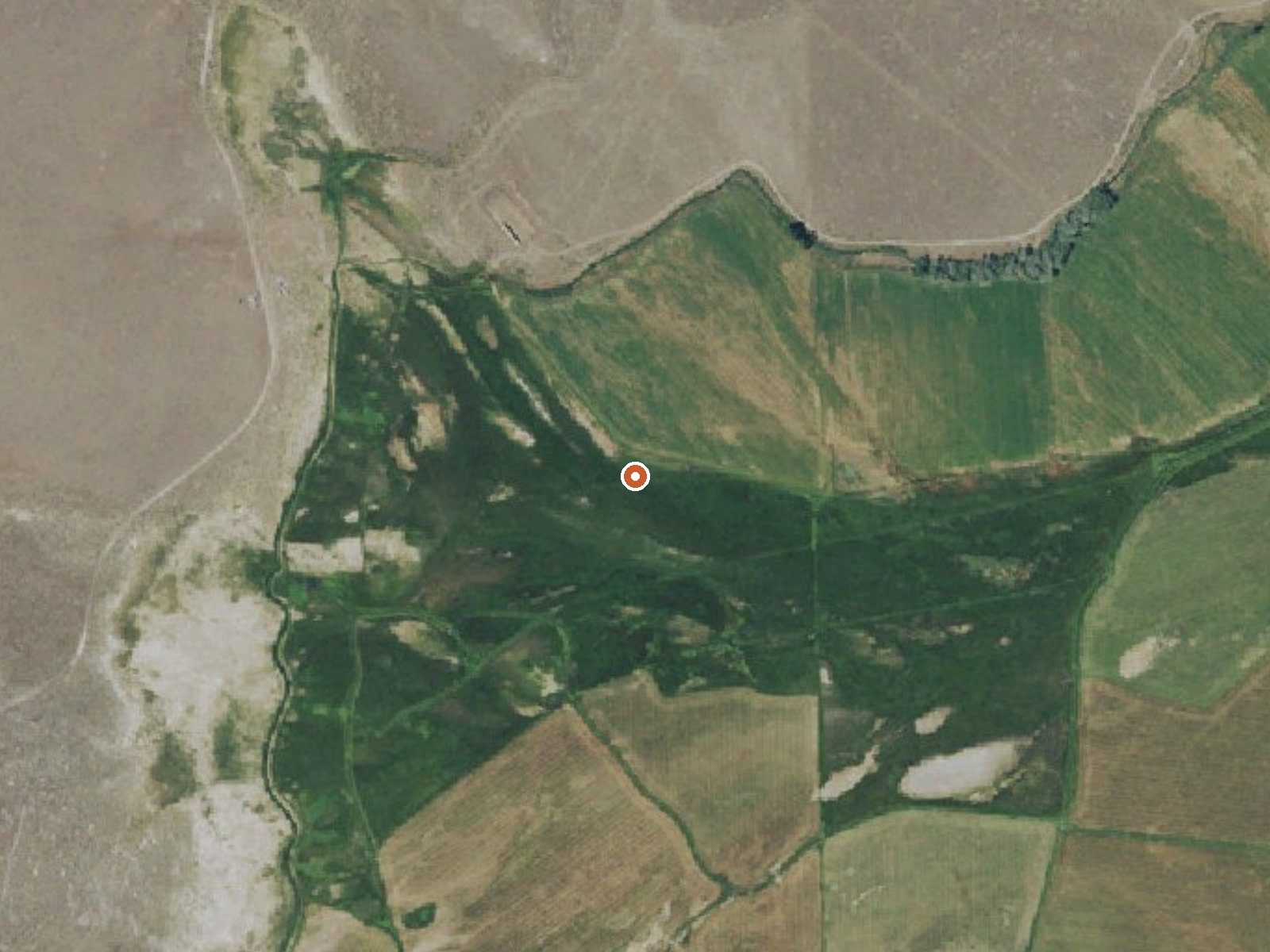 Aerial view of the ground around Tudors Spring