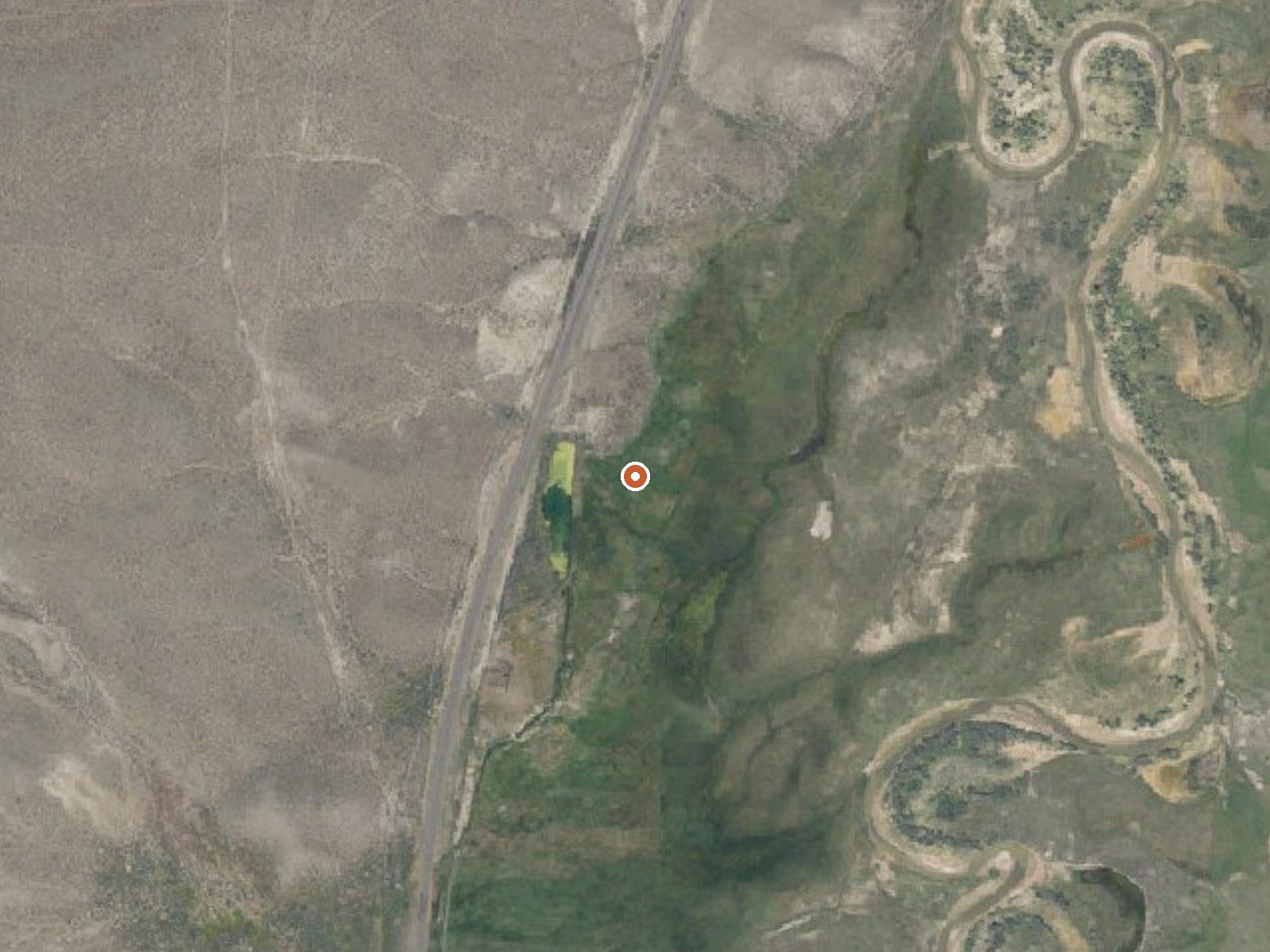 Aerial view of the ground around Tebbs