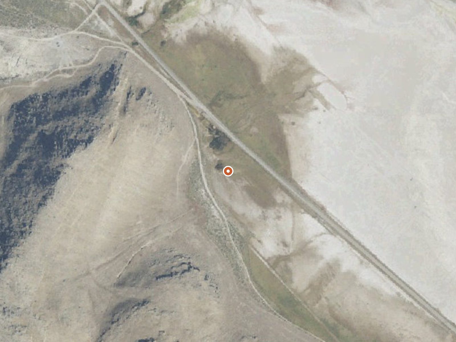 Aerial view of the ground around Utah Fish And Game Dept