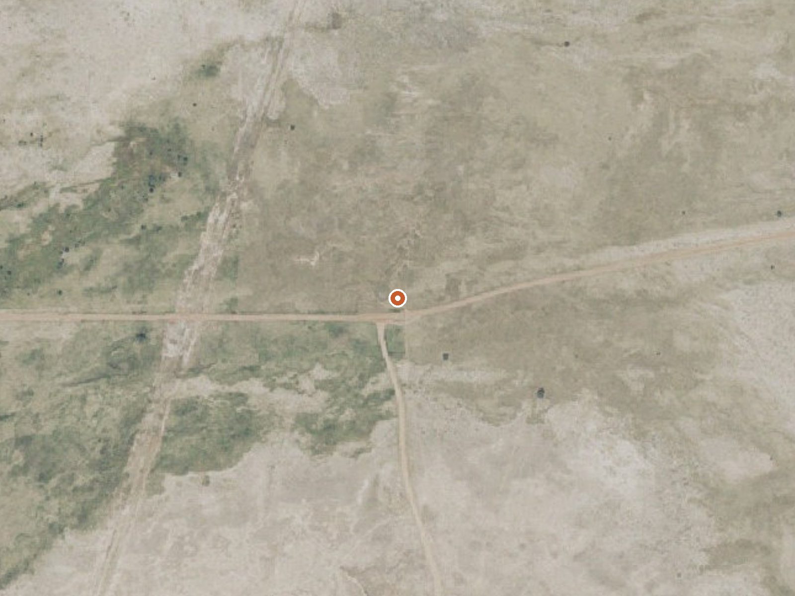 Aerial view of the ground around the spring