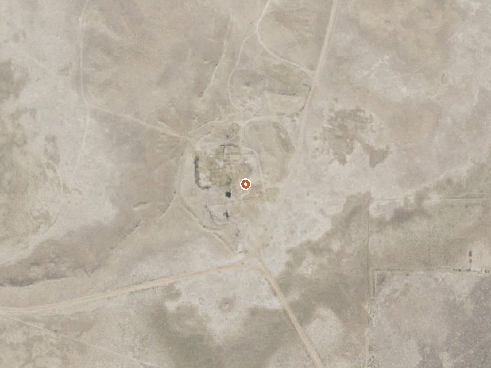Aerial view of the ground around Hatton Hot Spring