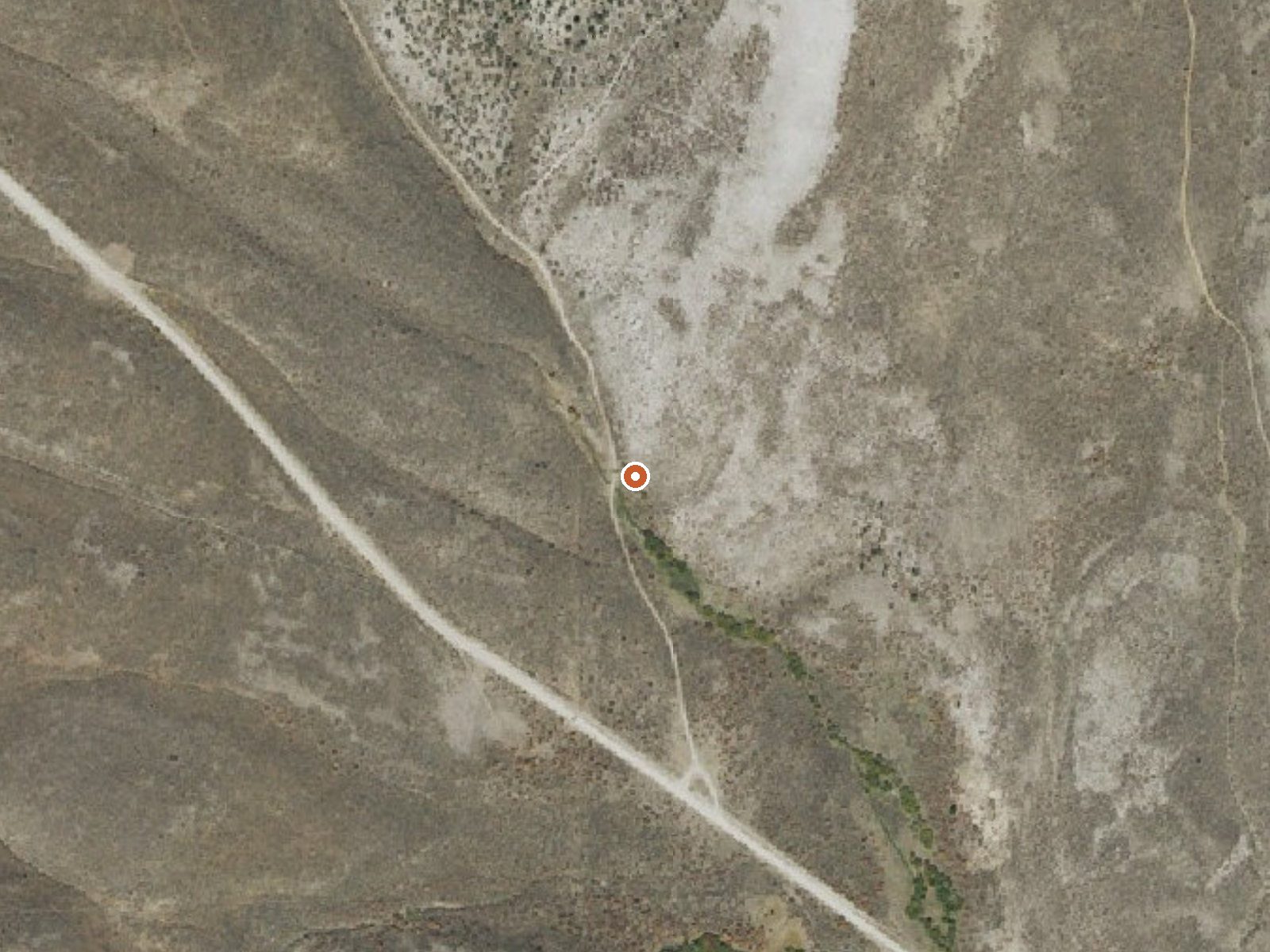Aerial view of the ground around Head Spring