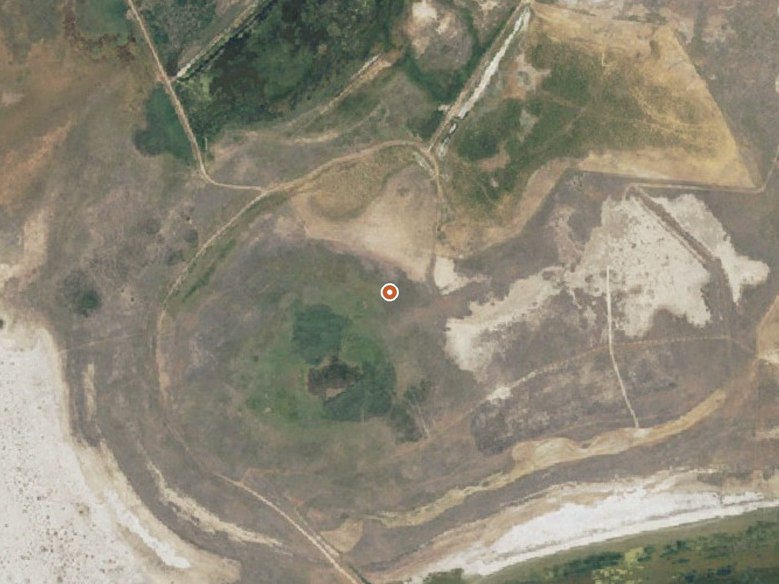 Aerial view of the ground around Hooper Hot Springs