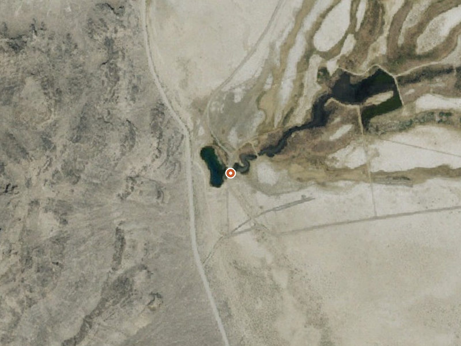 Aerial view of the ground around North Springs