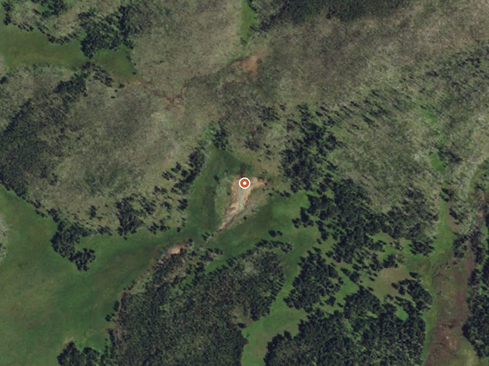 Aerial view of the ground around Ebro Springs