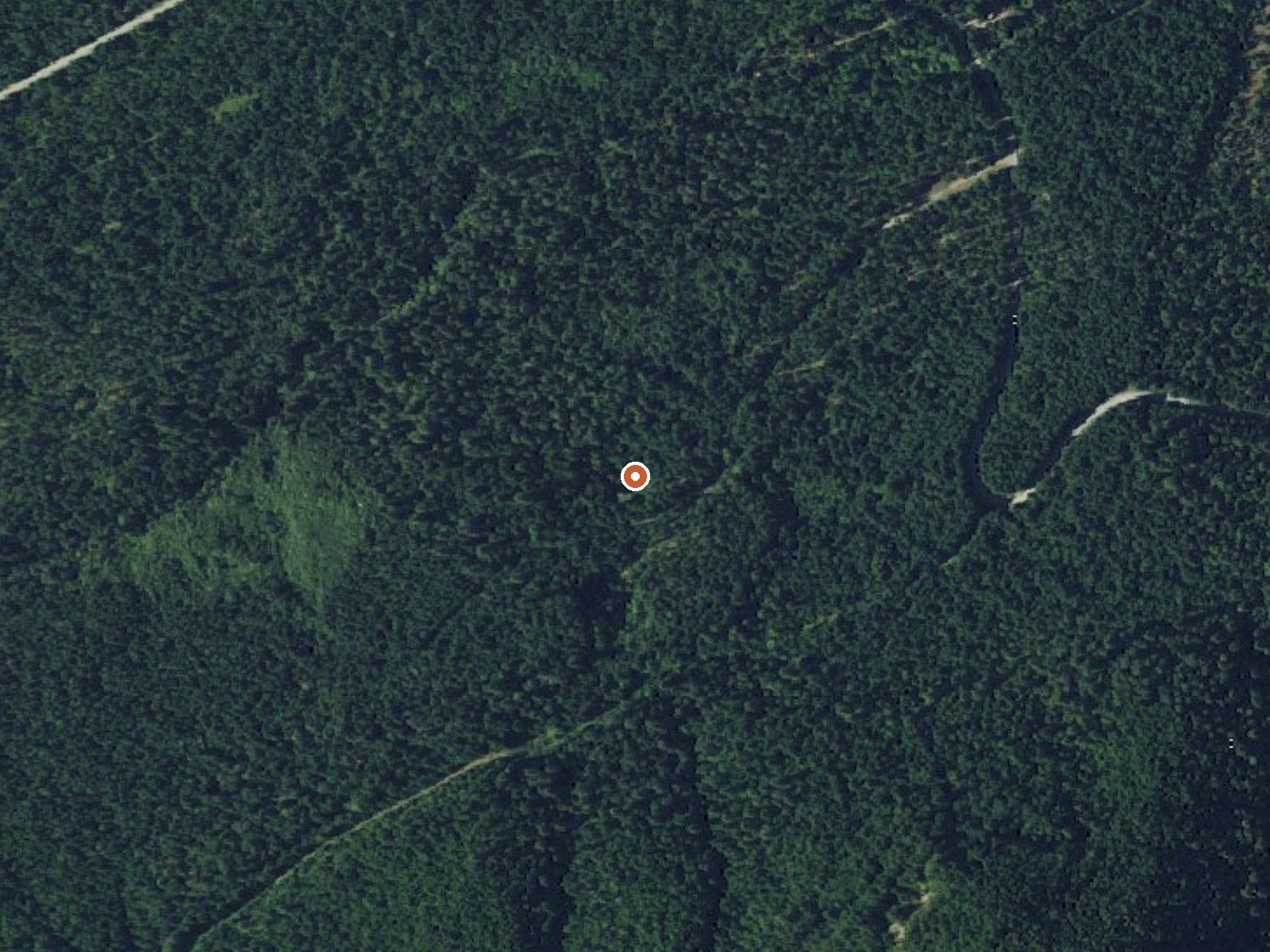 Aerial view of the ground around Orr Creek Warm Springs