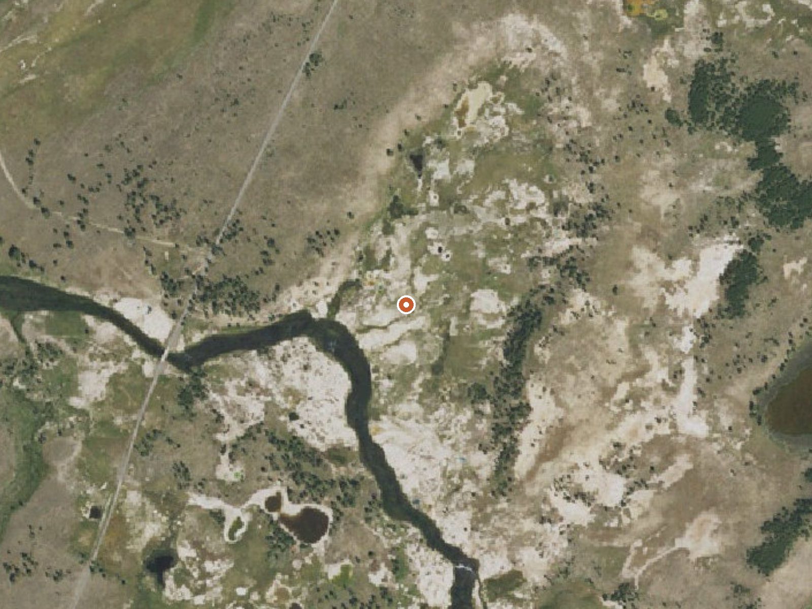 Aerial view of the ground around River Group
