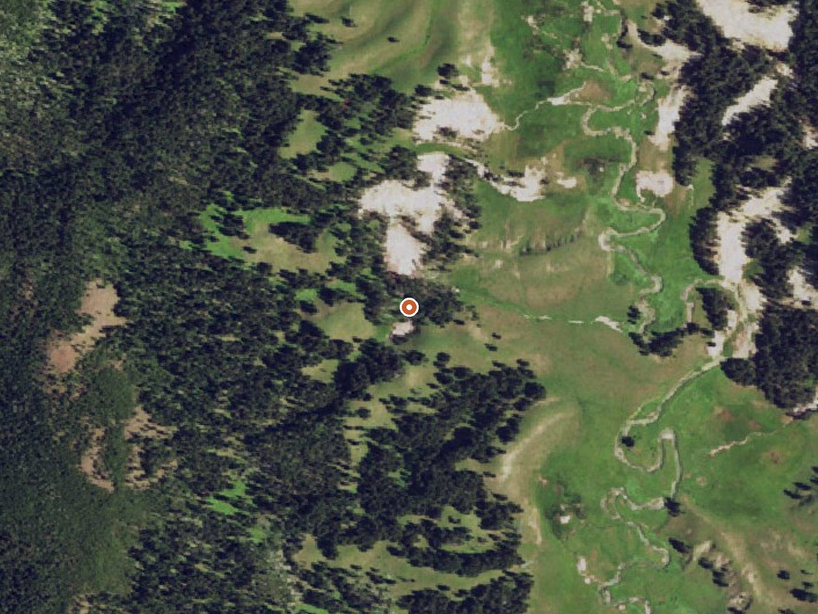 Aerial view of the ground around The Mudkettles